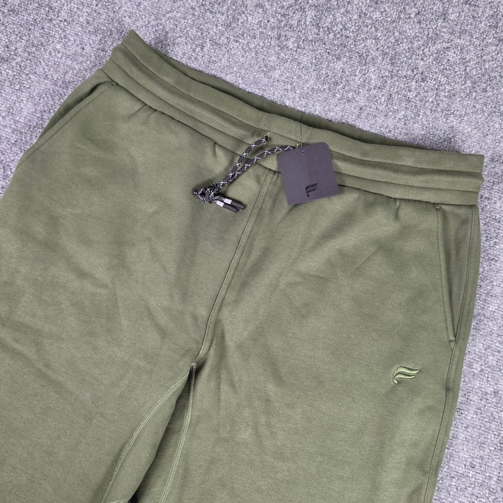 Fabletics Postgame Jogger Mens XL Olive Green Fleece Anti-Stink PT2044948 NWT